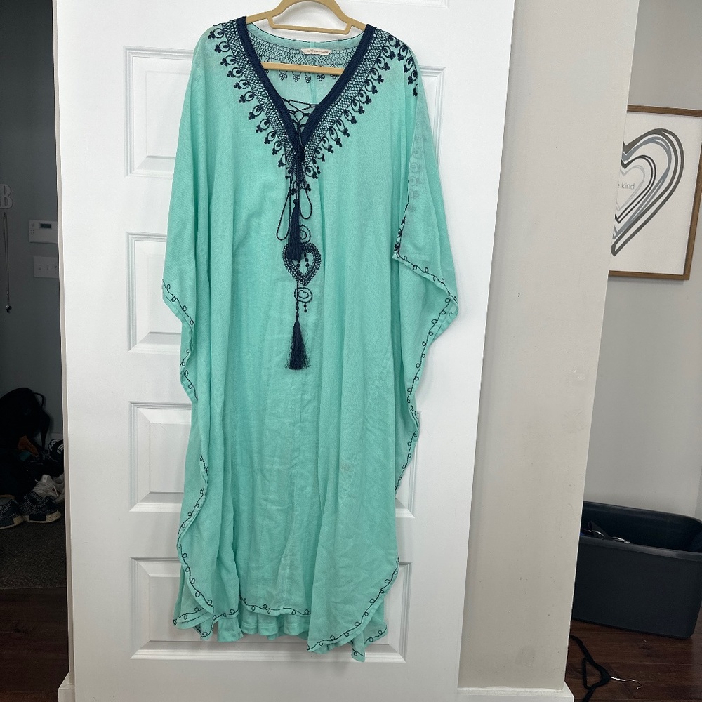Soft Surroundings caftan with matching nightgown